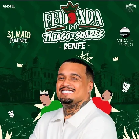 Feijoada do THIAGO SOARES Recife 2026; Shows e Festas; RecifeIngressos