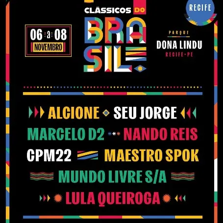 Festival CLÁSSICOS do BRASIL em Recife 2026; Shows e Festas; RecifeIngressos