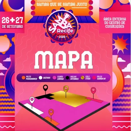 Mapa de Setores - SAMBA RECIFE 2026; ALEXANDRE PIRES; BELO; SORRISO MAROTO; SUEL; THIAGUINHO; PÉRICLES; FERRUGEM; TIEE; ZECA PAGADINHO; RAÇA NEGRA; THIAGO SOARES; Shows e Festas; RecifeIngressos