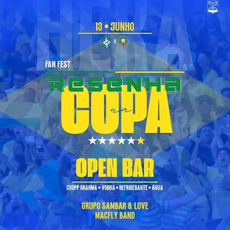 Resenha na Copa 2026; Shows e Festas; RecifeIngressos